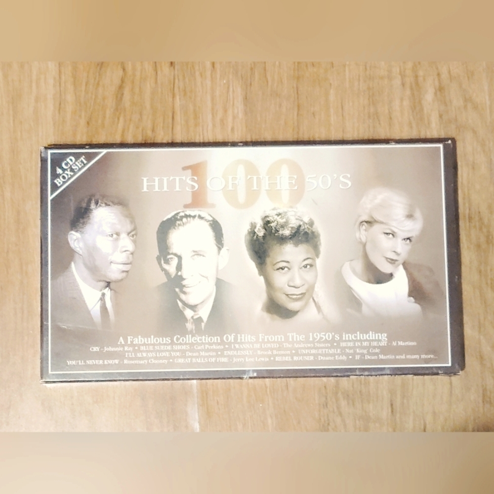 100 Hits Of The 50's 4 CD Box Set Collection Of The Hits Of 1950's Music